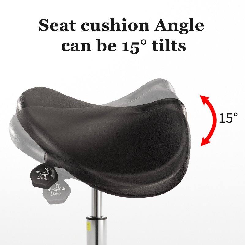 Saddle Spine Protector Ergonomic chair Dentist Riding Swivel chair PU Foaming Saddle chairs