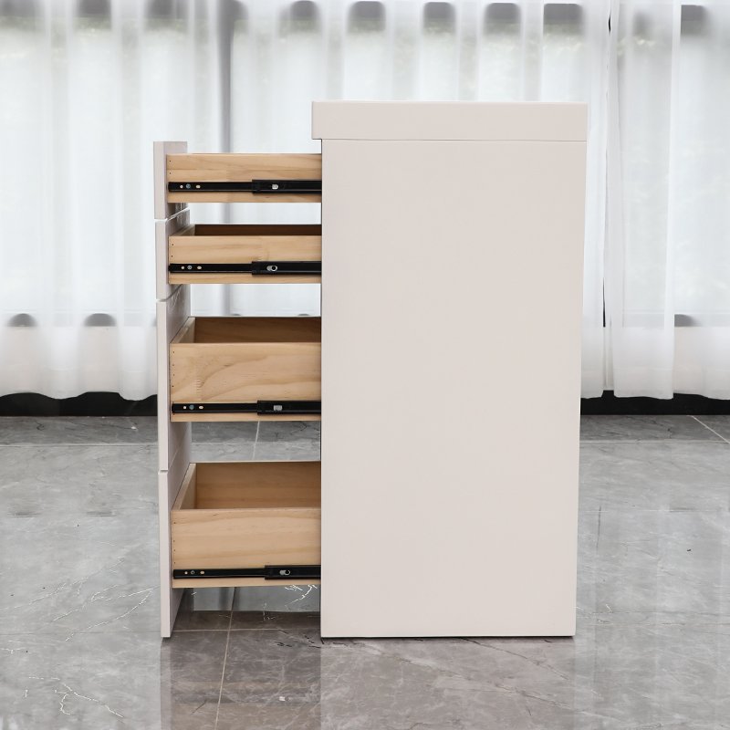 White beauty salon drawer cabinet salon station cabinet pedicure trolley salon trolley for barber shop