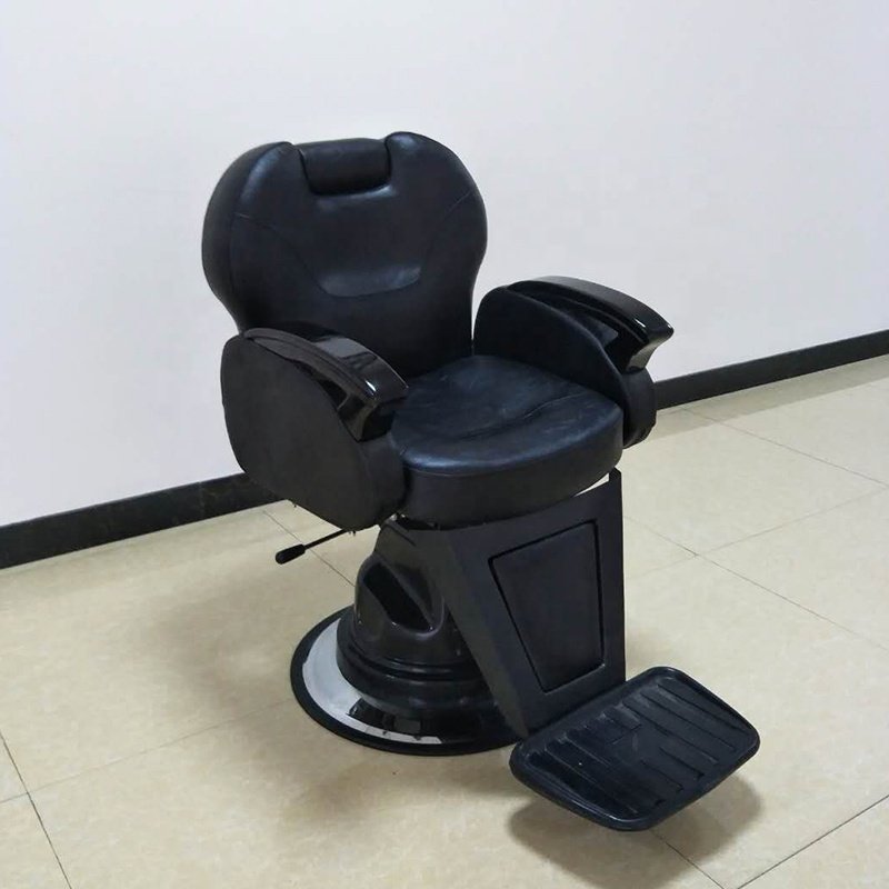 Latest Heavy Mens Salon Equipment White Barber Chair For Barber Shop Furniture Set Barber Chairs