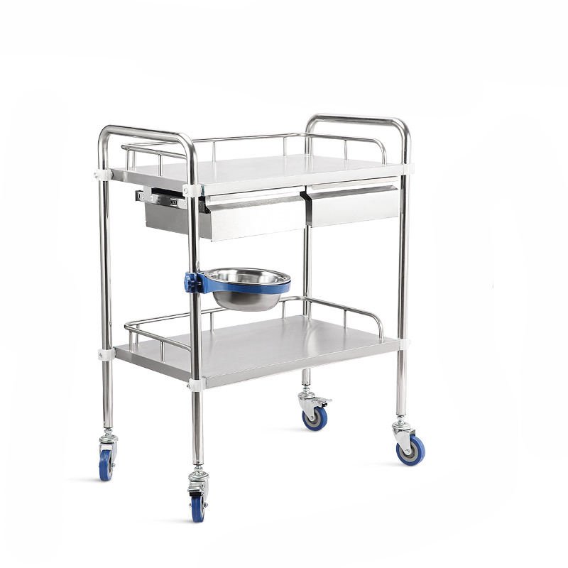 Stainless Steel Dressing Trolley Patient Medical Device Trolley