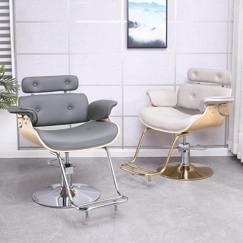 Factory wholesale soft Light luxury leather barber chair for salon