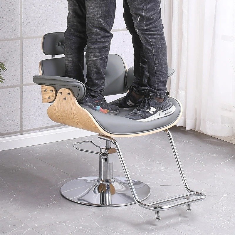 Factory wholesale soft Light luxury leather barber chair for salon