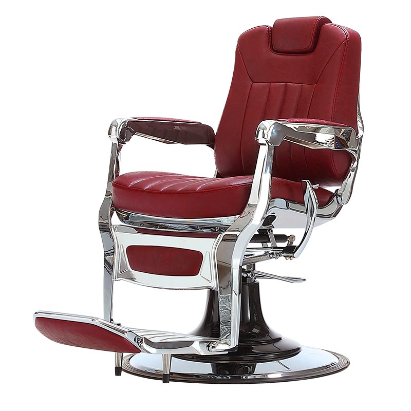 High-end luxury classic antique barber chair large pump hydraulic back retractable headrest for barber shop