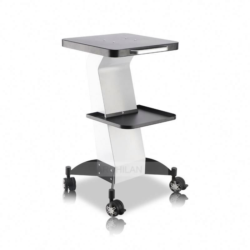 Hot sale beauty furniture 4 wheel mobile spa metal cart salon trolley