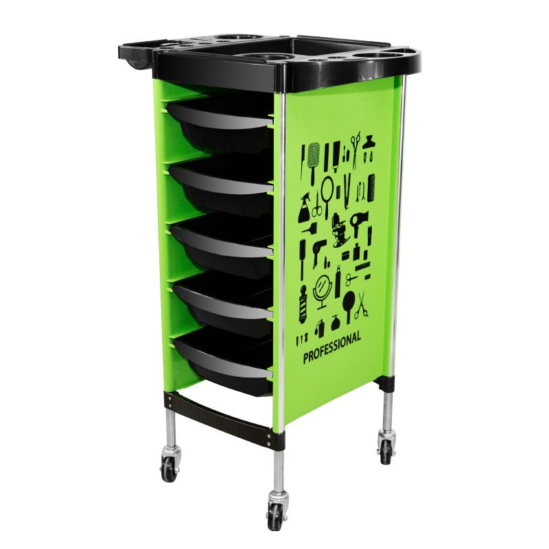 Beauty salon tray trolley Hair perm dyeing trolley hair salon tool cart barbershop five-layer storage storage