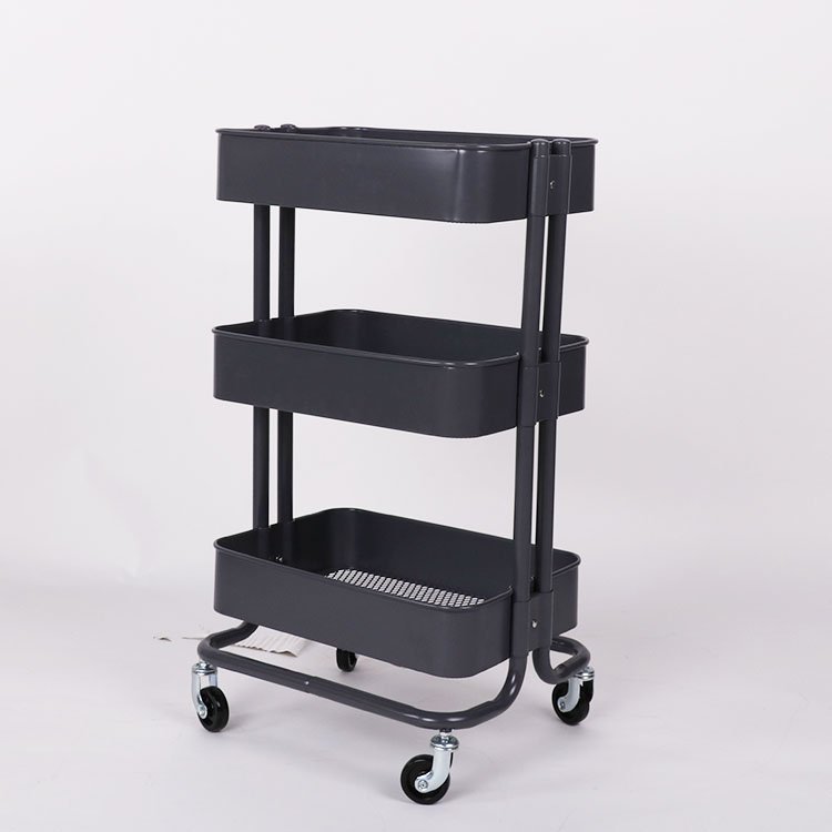 Hot Selling Home Utility Trolley Cart Storage Metal 3 Tier Carts And Trolleys