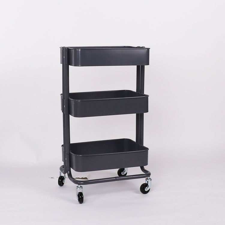 Hot Selling Home Utility Trolley Cart Storage Metal 3 Tier Carts And Trolleys