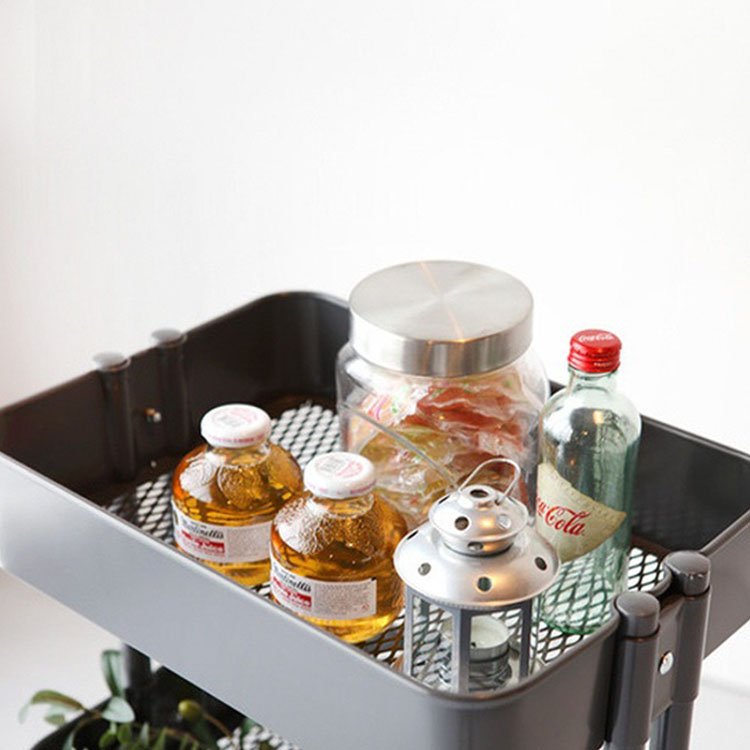 Hot Selling Home Utility Trolley Cart Storage Metal 3 Tier Carts And Trolleys