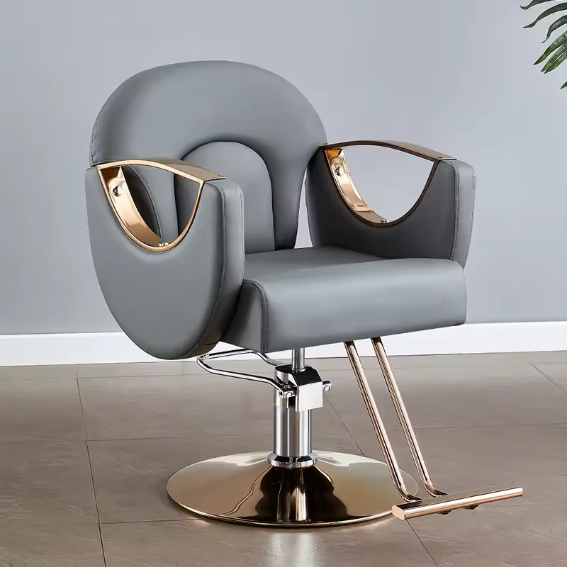 SW Professional Barber Chair for Hair Salon Spa Pink Make-Up Chair PU Material Beauty Salon Shop Equipment Toy Barber Chair