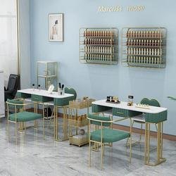 professional equipment mesa de manicura desk tech furniture client station nail beauty salon furniture table and chairs sets