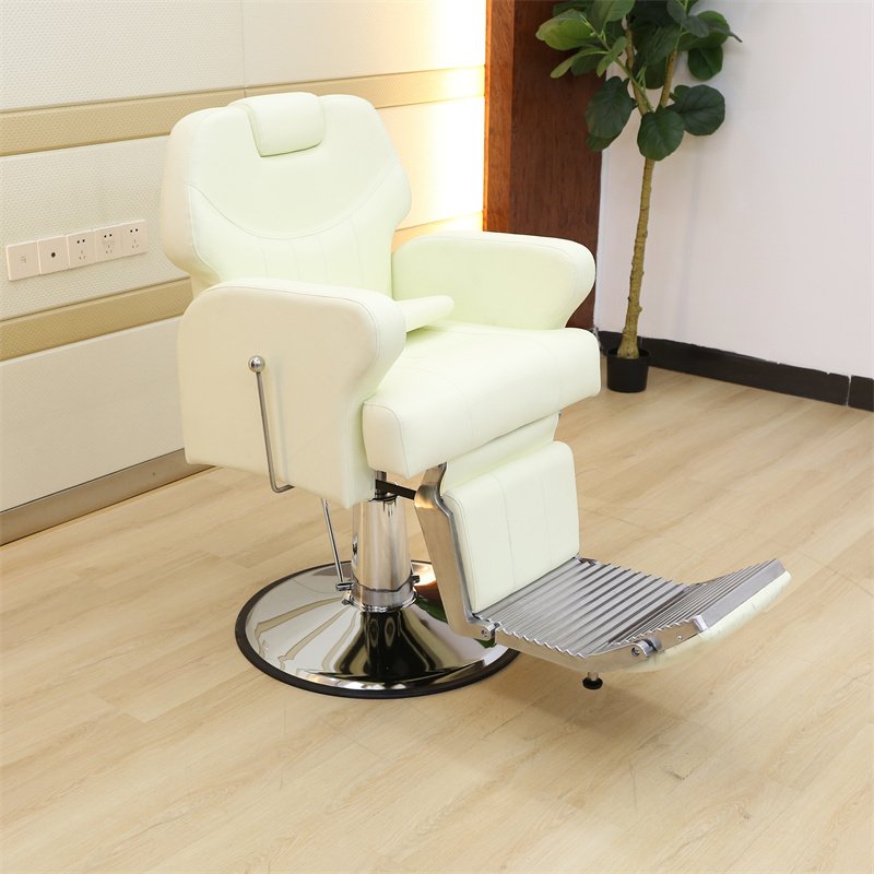 Factory wholesale Metal plated silver chair frame salon barber chair