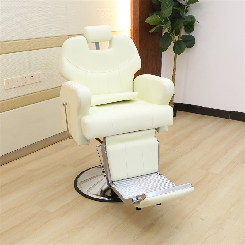 Factory wholesale Metal plated silver chair frame salon barber chair