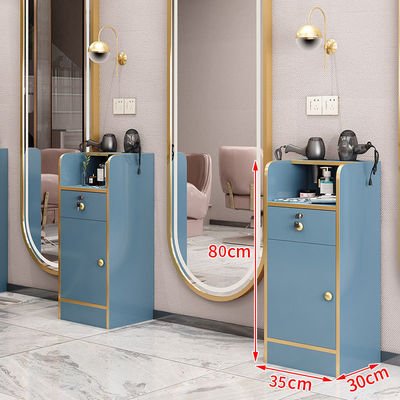 Factory price modern metal frame hair layer cart with dryer holders beauty barber salon trolley