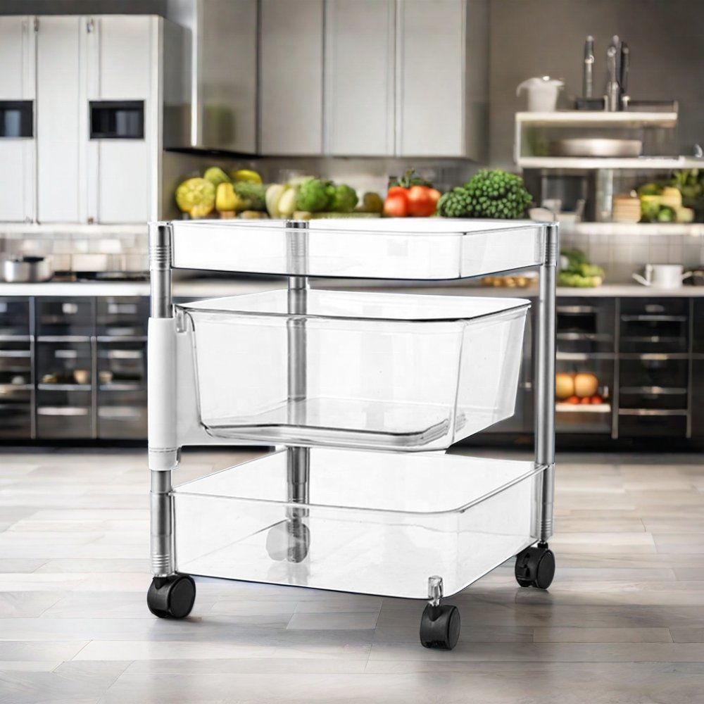 Large Capacity Kitchen Shelf Metal Shelf Units for Bathroom Kitchen Living Room Multifunctional Storage Holders & Racks