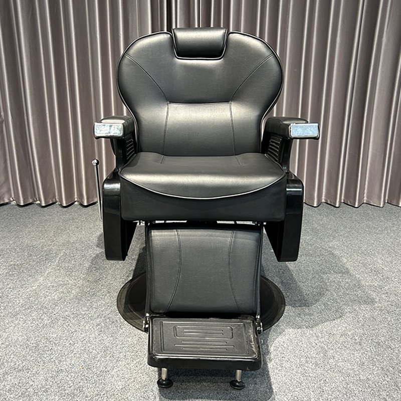 Classic Retro Barber Chair Equipment Heavy Duty Synthetic Leather Hair Salon Chair with Hydraulic Pump