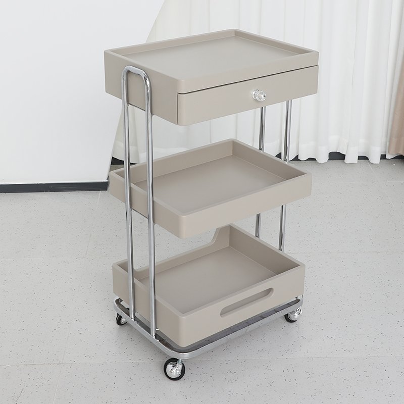 Factory Direct Sell High Quality Rolling Spa Equipment Stand Trolley Cart Beauty Salon One Drawer Cart