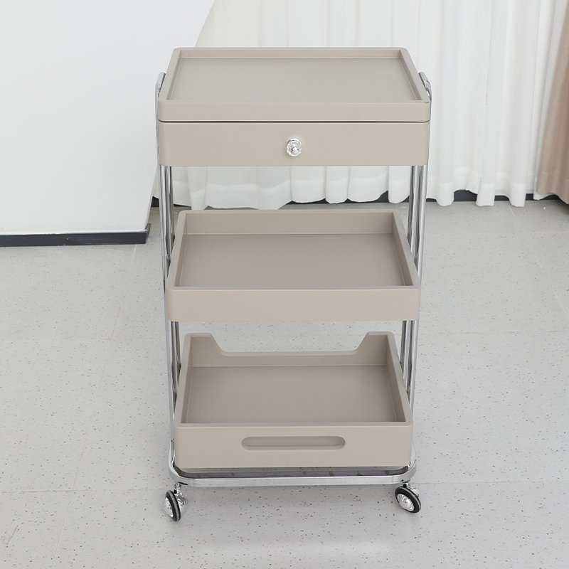 Factory Direct Sell High Quality Rolling Spa Equipment Stand Trolley Cart Beauty Salon One Drawer Cart