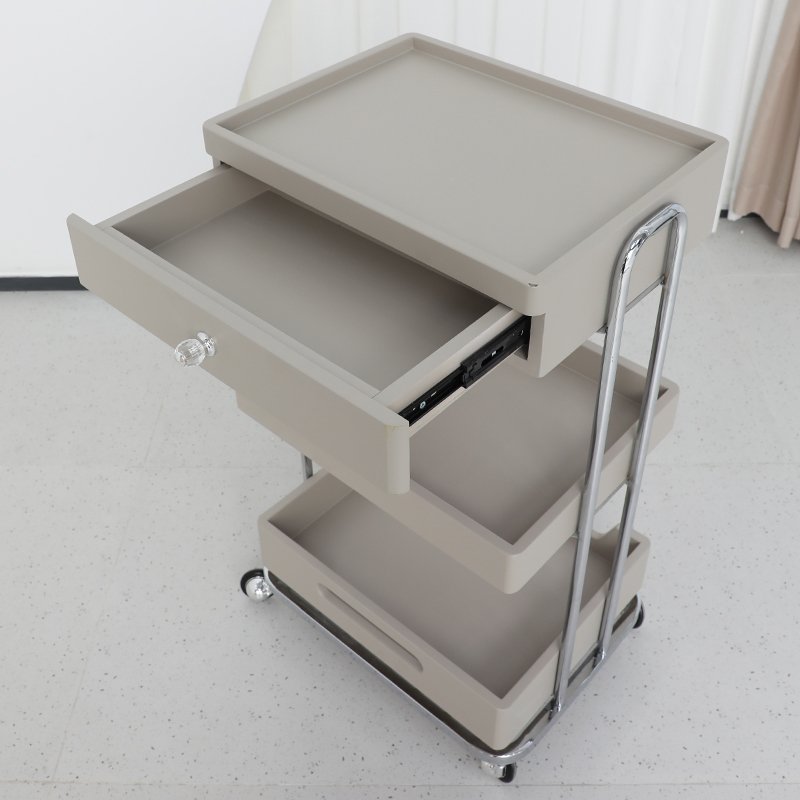 Factory Direct Sell High Quality Rolling Spa Equipment Stand Trolley Cart Beauty Salon One Drawer Cart
