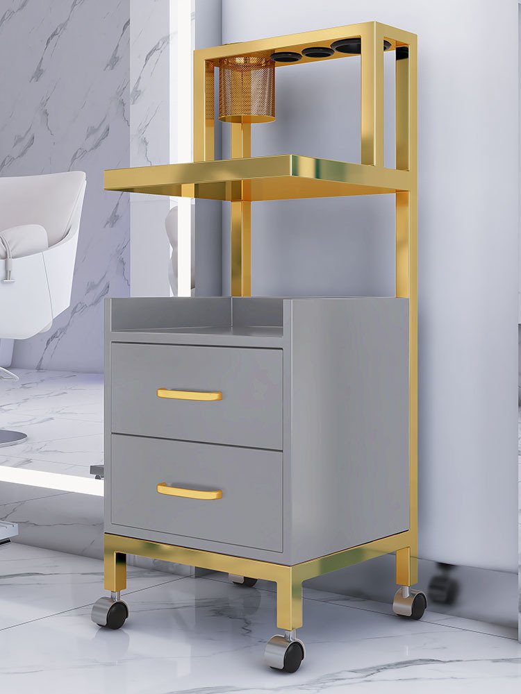 New hair salon tool cart hair salon shelf tool table hairdressing cart small cabinet