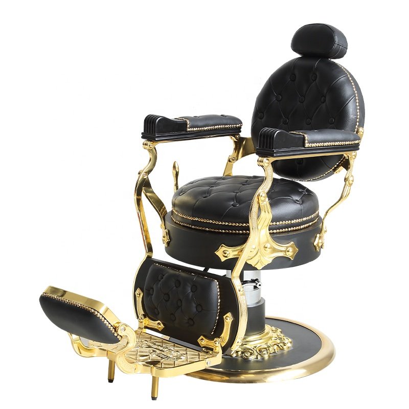 Foshan Factory New Arrival Black Vintage Hair Salon Barber Chair For Men