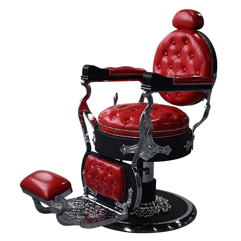 Foshan Factory New Arrival Black Vintage Hair Salon Barber Chair For Men