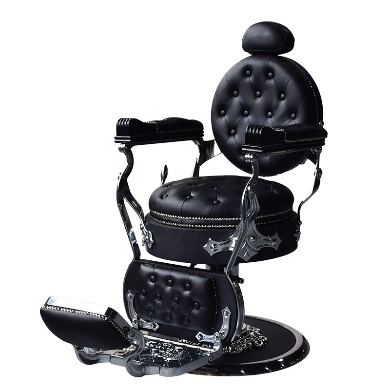 Foshan Factory New Arrival Black Vintage Hair Salon Barber Chair For Men