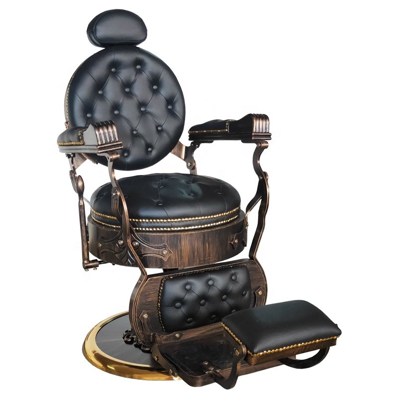 Foshan Factory New Arrival Black Vintage Hair Salon Barber Chair For Men