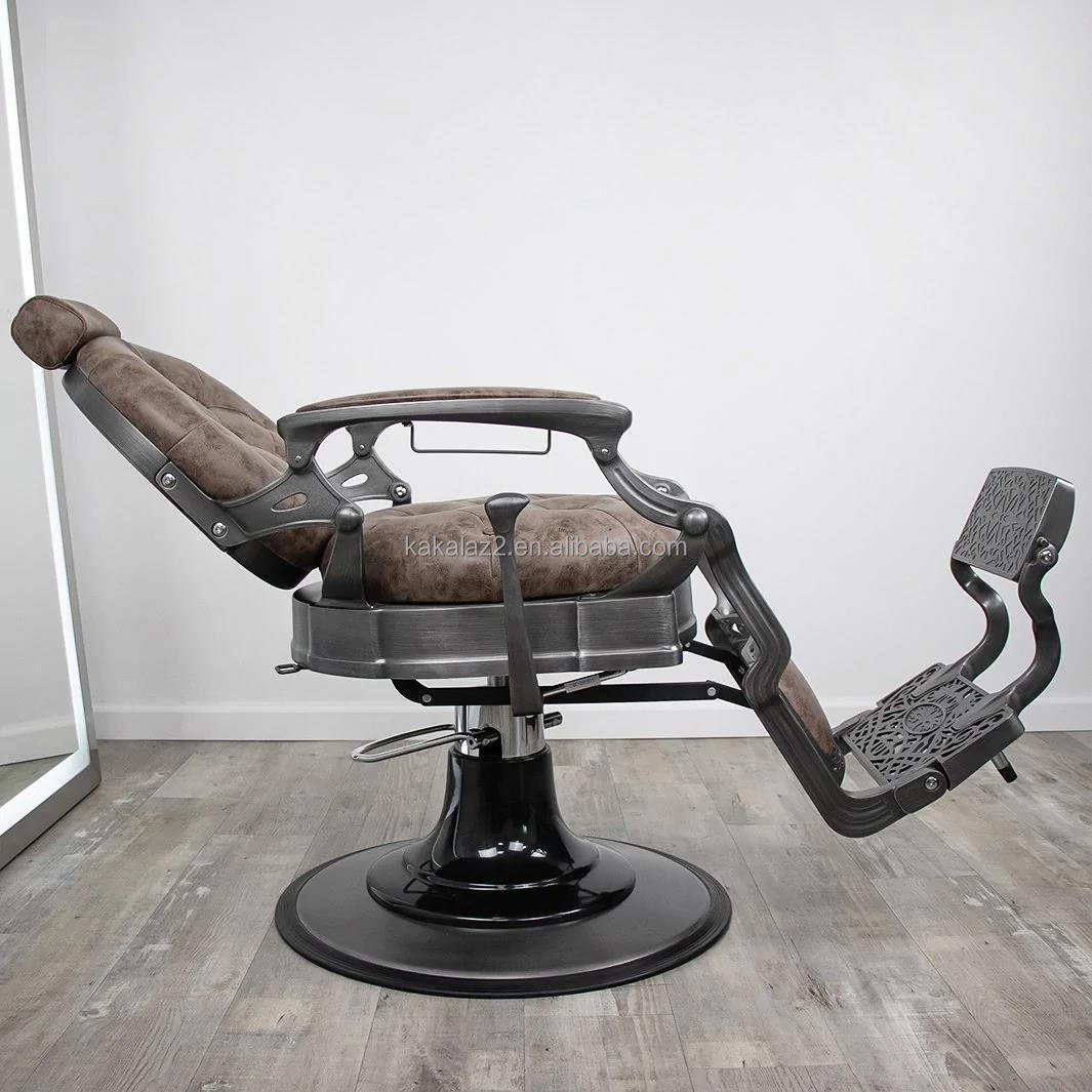 Brown luxurious black vintage barber chairs hair salon master barber chair