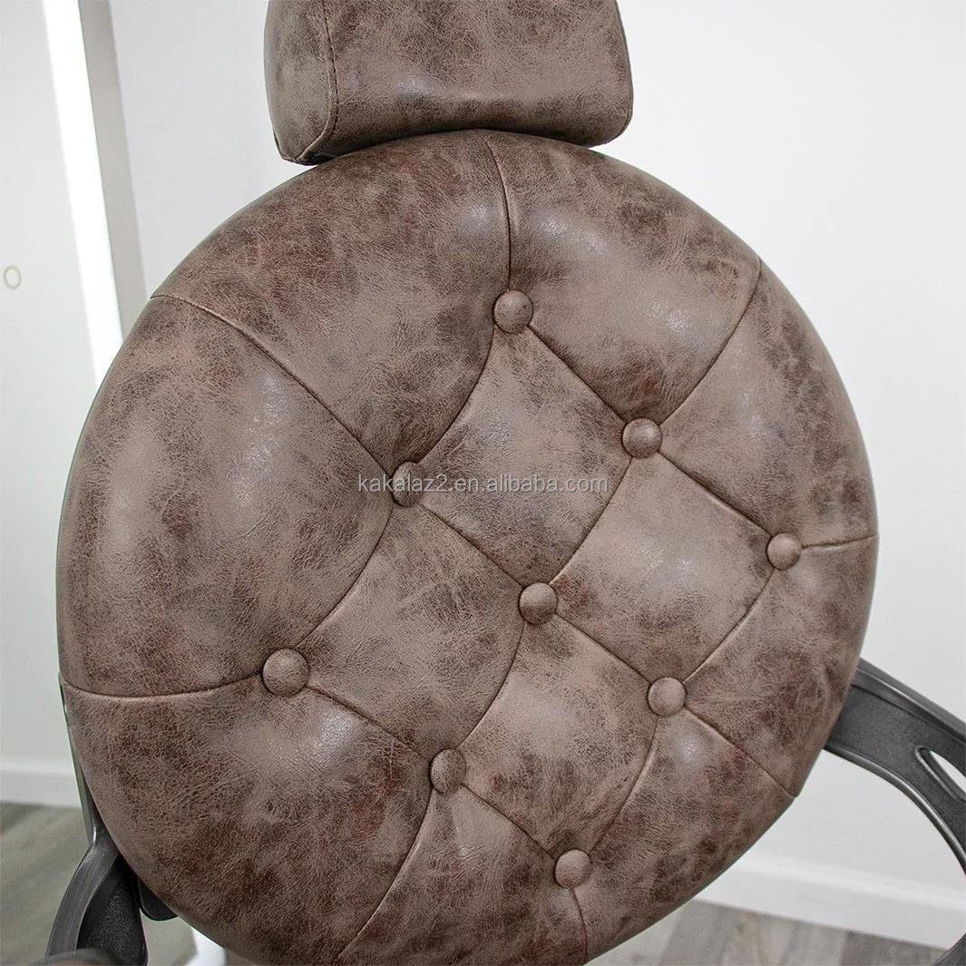Brown luxurious black vintage barber chairs hair salon master barber chair