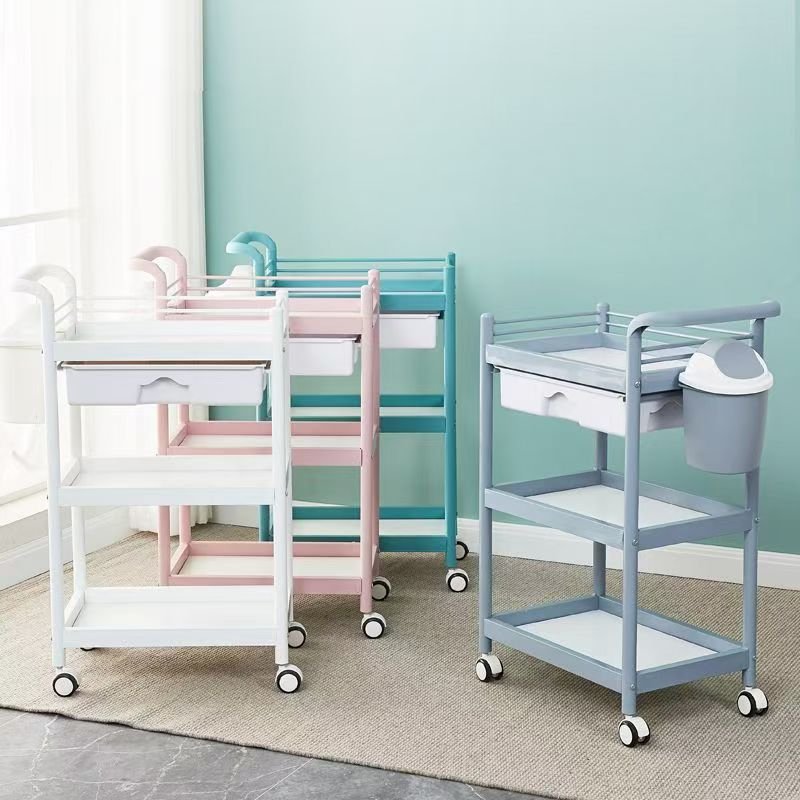 Beauty salon special tool car beauty salon trolley storage rack