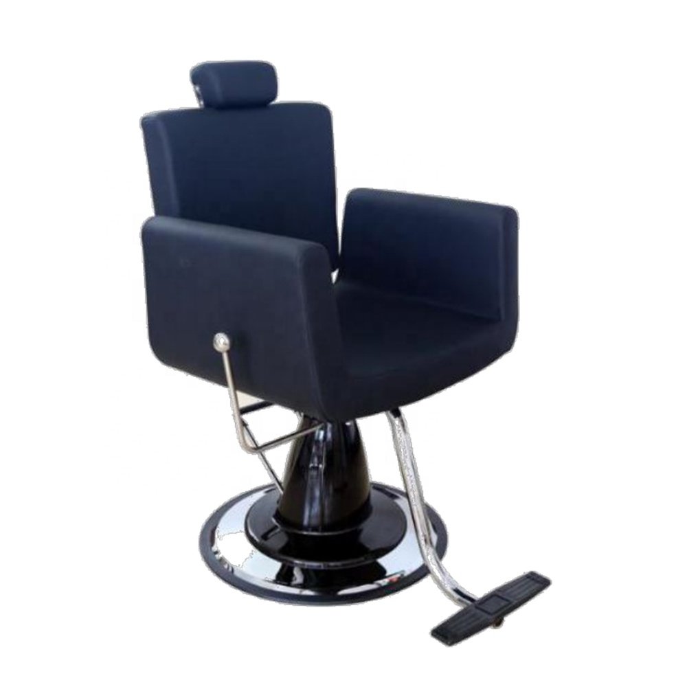 Reclining hydraulic pump cadeira de barbeiro silla de peluquero black men's salon equipment beauty salon barber chair