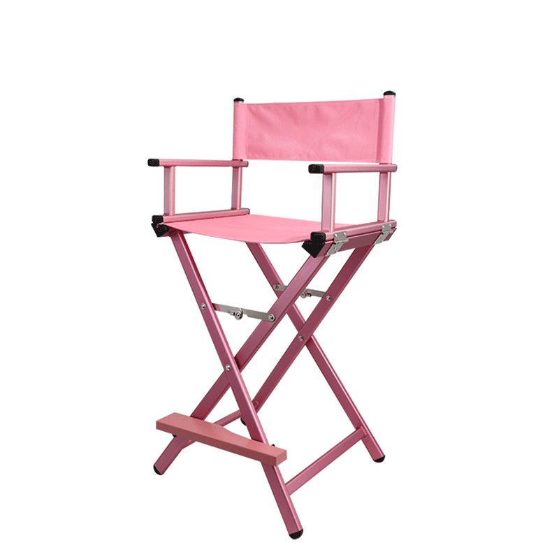 Professional low MOQ light weight metal foldable portable aluminum makeup chair for Beach chair