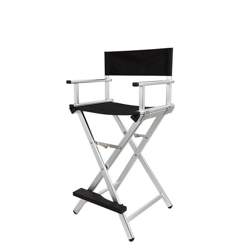 Professional low MOQ light weight metal foldable portable aluminum makeup chair for Beach chair