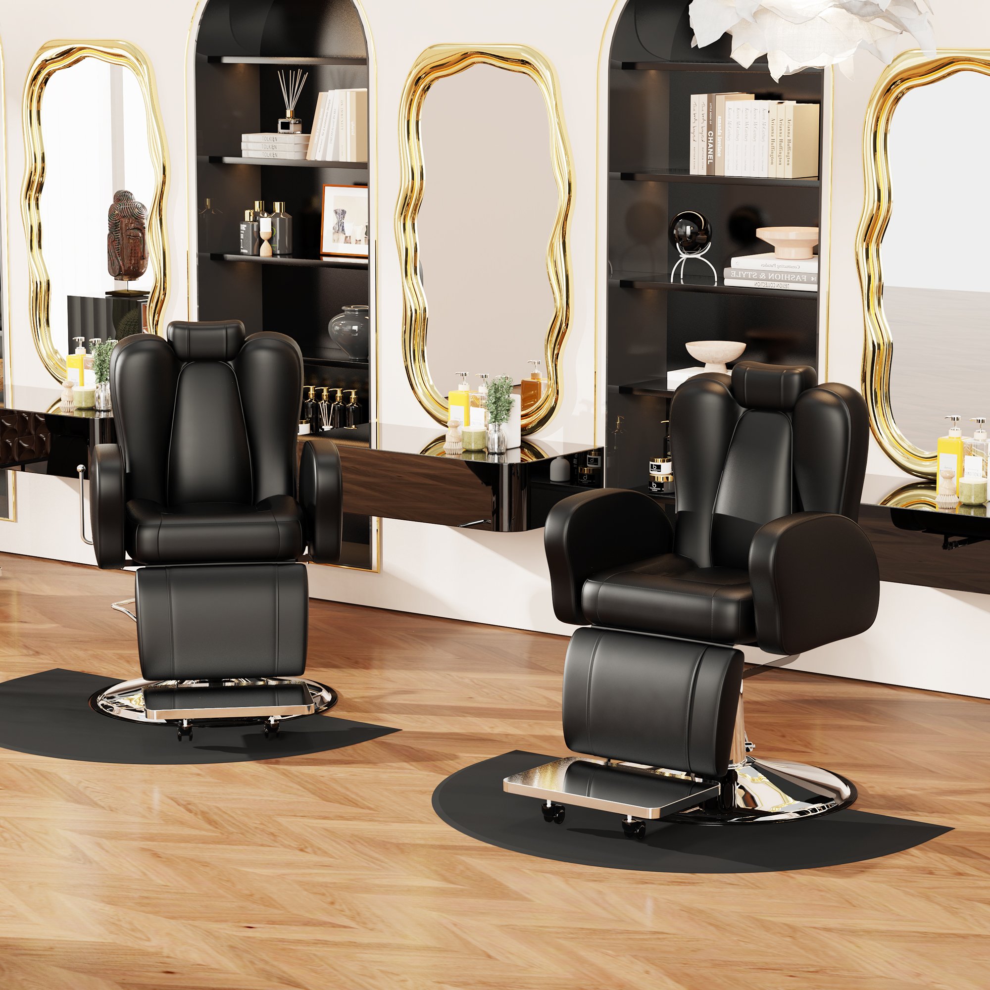 Modern Modern Professional Reclining Barber Chair Comfortable Salon Furniture for Salons and Spas