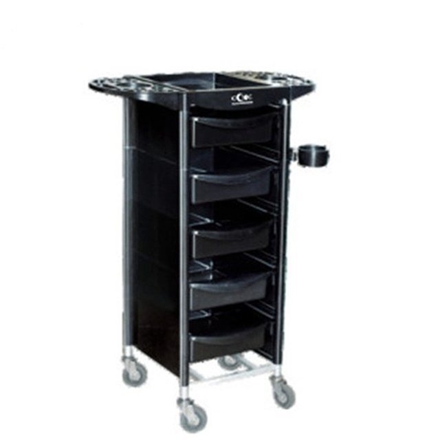 Beauty Salon Equipment Hairdressing Barber Shop Six Storage Bins Stylist Trolley Tool Salon Hairdressing Trolley Cart