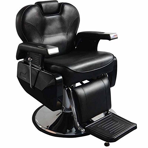 Barber Chair Cheap Cast Iron Heavy Duty High Gloss Black Barber Chair Swivel Antique Hair Salon Barber Chair