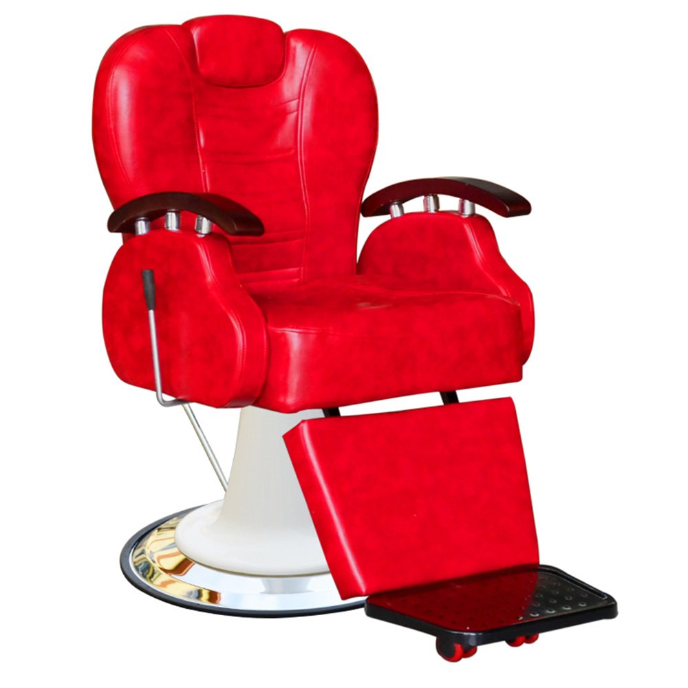 Black and Gold Hair Equipment Beauty Hairdressing hairdressing furniture Barber Chair Salon Furniture Synthetic Leather 1pc