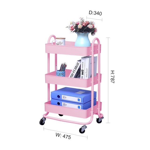 Wholesale Modern Cheap Metal Rolling Salon Kitchen Cart Trolley