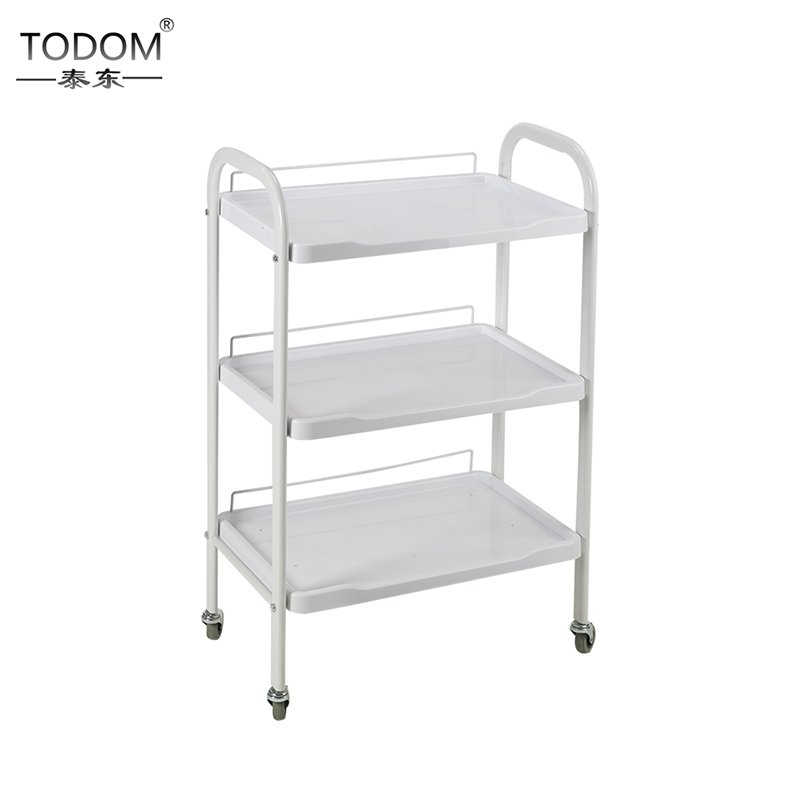 Factory price OEM ODM salon beauty facial white cheap hairdressing spa cart nail salon furniture