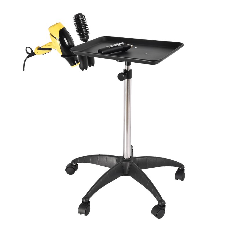 Tattoo Dental Medical Salon Trolley Premium Aluminum Rolling Service Tray Cart with Accessory Caddy