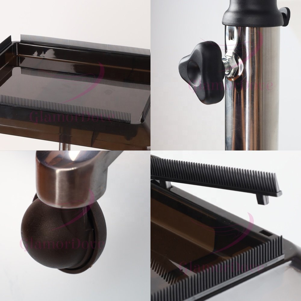 Hot Selling Mobile Salon Hair Trolley Hair Salon Trolley Cart Hair Extension Trolley Tool