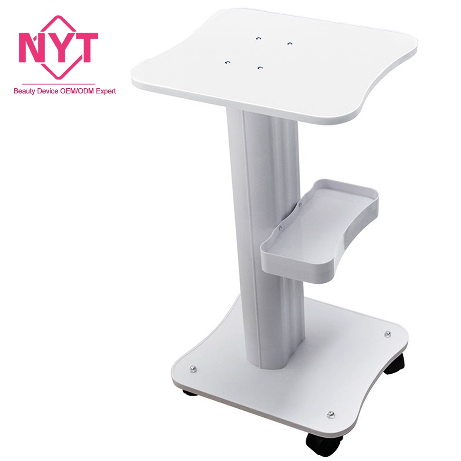 Usa Esthetician Spa Hair Tray Instrument Storage Equipment Steel Aluminum Mobile Rolling Wheel Stand Cart Beauty Salon Trolley