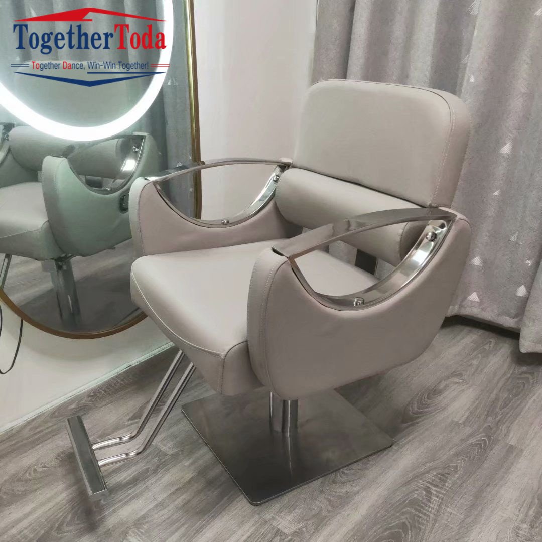 Modern Salon Furniture Comfortable Hairdressing Barber Chair Salon Professional Hair Cutting Reclining Ironing Lift Swivel Chair