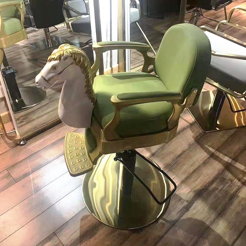 Modern Children's horse head barber chair baby special unique shape lifting kid salon barber chair