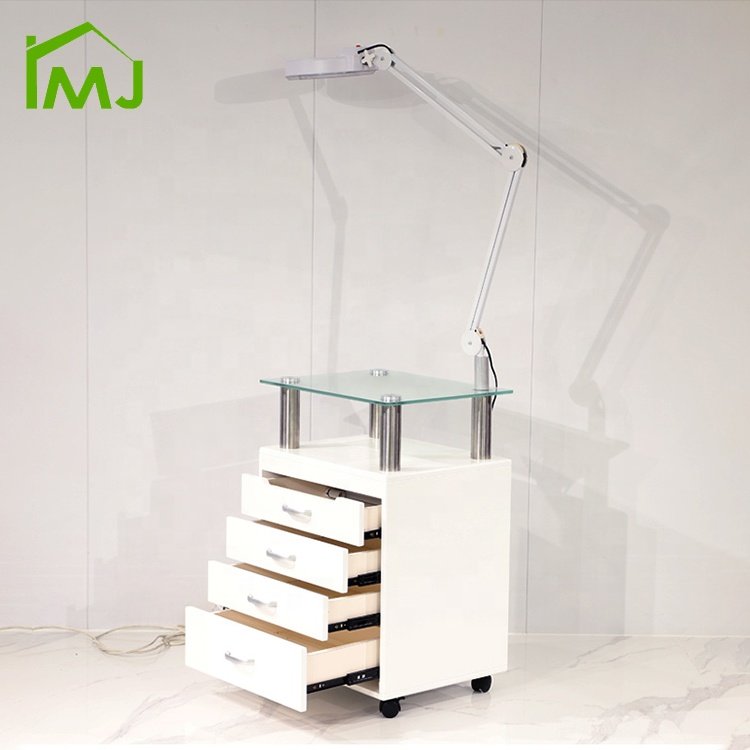 Salon Furniture multifunctional locker storage tools Small side cabinet with light