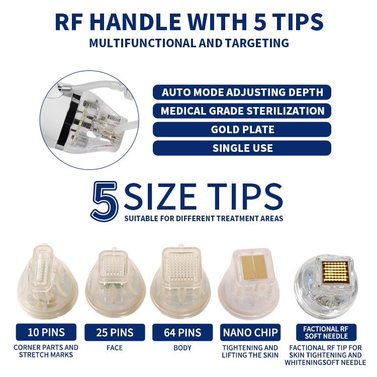 Competitive price gold rf radio frequency fractional rf skin tightening machine vivace rf fractional machine