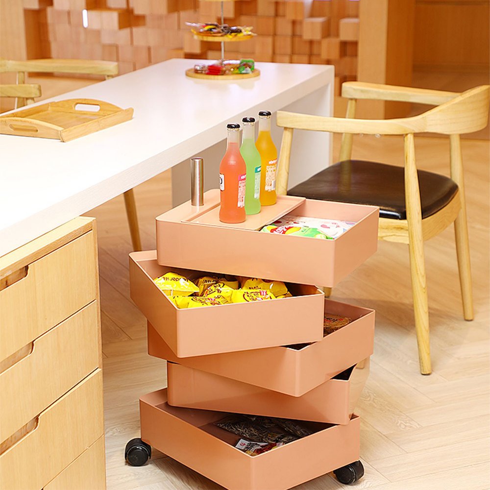 Modern Plastic Mobile Hair Salon Beauty Hairdressing Trolley Cart storage for barber shop with Rolling Wheel