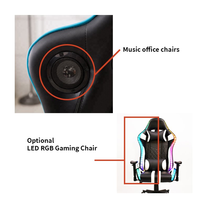 Best Ergonomic Swivel Rolling Chair 360 Degree Racing Computer Arm Chair Gaming PC