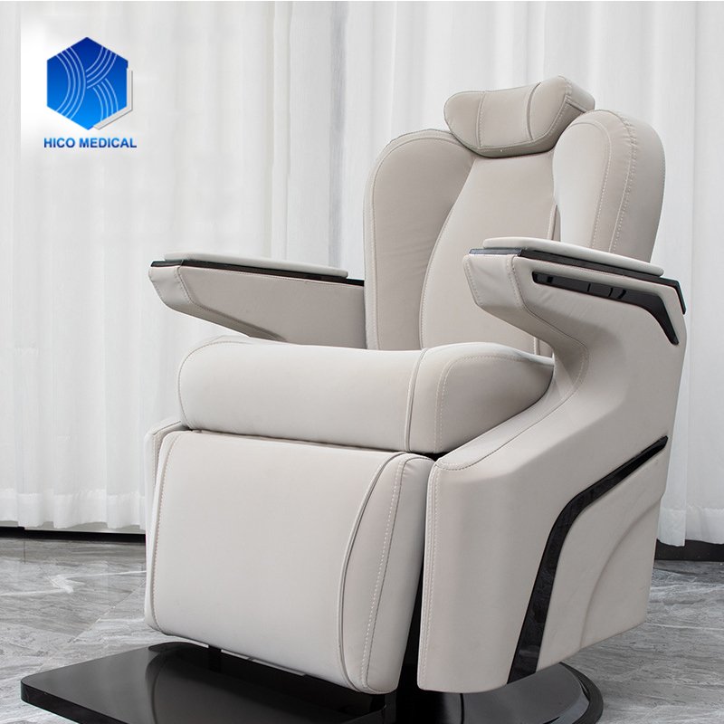 HICOMED High Quality Hair Style Design Electric Reclining Hair Salon Furniture Hydraulic Lifting Barber Chair