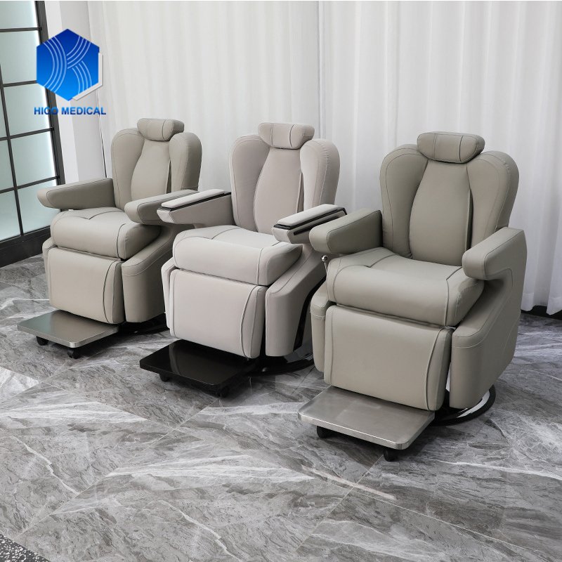 HICOMED High Quality Hair Style Design Electric Reclining Hair Salon Furniture Hydraulic Lifting Barber Chair